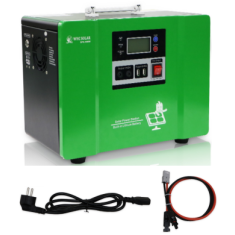 SPS-500W Esta&ccedil;&atilde;o de Energia Solar 12V 500W Inversor de Onda Senoidal Pura com MPPT 30A Bateria LiFePO4 12,8V 50Ah integrada MOQ 