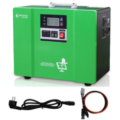 SPS-1000W 24V 1000W Inversor de Onda Senoidal Pura com MPPT 30A Esta&ccedil;&atilde;o de Energia Solar com Bateria LiFePO4 25,6V 50Ah