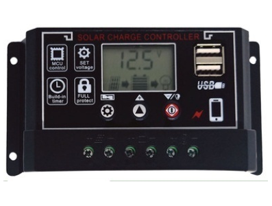 Controlador de Carga Solar PWM 50A 36V/48V/60V com Dupla USB e Display LCD - Imagem 7
