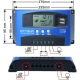 Controlador de Carga Solar MPPT 30A 12V/24V/36V/48V/60V, Carregador Solar Autom&aacute;tico com Dupla USB e Display LCD - Thumb - 7