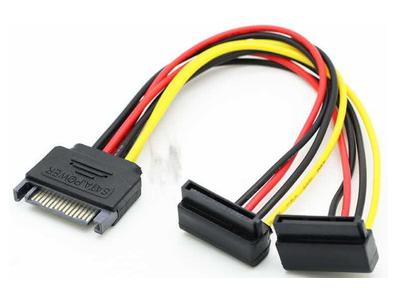 Cabo de alimenta&ccedil;&atilde;o SATA 15 pinos 1.2 todo em cobre Converter UB - Imagem 1