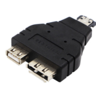 Conversor POWER eSATA para eSATA + USB