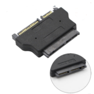 Adaptador conversor SATA macho (7+15 pinos) para SATA f&ecirc;mea (7+9 pinos)