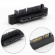 Adaptador SATA 7+15 pinos 90&deg; cotovelo macho para f&ecirc;mea - Thumb - 1