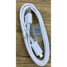 Cabo Micro USB 1 m branco para transmiss&atilde;o de dados, 5 V 1,5 A, OD 3.0
