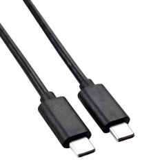 Cabo Type-C para Type-C 2 m Preto PD60W Transmiss&atilde;o de Dados