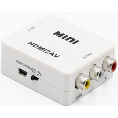 Conversor HDMI para AV com &aacute;udio 1080p 60Hz Branco HDMI2AV