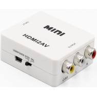 Conversor HDMI para AV com &aacute;udio 1080p 60Hz Branco HDMI2AV