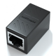 Adaptador RJ45 F&ecirc;mea para F&ecirc;mea CAT6 Ethernet LAN Preto (MOQ10) - Thumb - 1