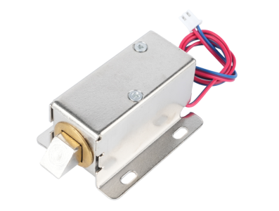 Trava el&eacute;trica solenoide DC 12V para porta de arm&aacute;rio - conjunto - Imagem 7