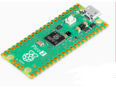 Placa microcontroladora Raspberry Pi Pico 2 com chip oficial RP2350 dual-core - Imagem 1