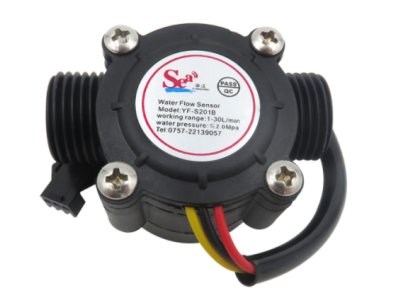 Sensor de Fluxo de &Aacute;gua ZJ-S201B Preto (Sea) G1/2 1-30 L/min 5-15 V - Imagem 7