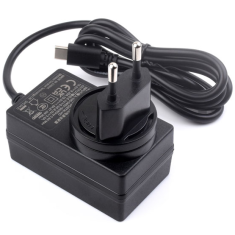 Fonte de alimenta&ccedil;&atilde;o 27W USB-C preta (EU) para Raspberry Pi 5