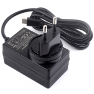 Fonte de alimenta&ccedil;&atilde;o 27W USB-C preta (EU) para Raspberry Pi 5