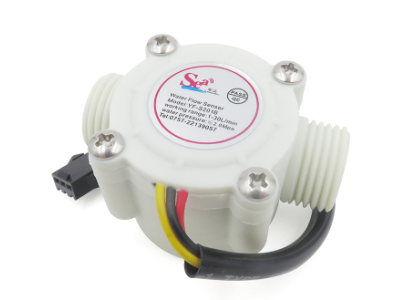 Sensor de Fluxo de &Aacute;gua Branco ZJ-S201B G1/2 1-30 L/min 5-15V para Arduino - Imagem 1