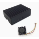Gabinete de alum&iacute;nio listrado com ventoinha de quatro fios para Raspberry Pi 5 - Thumb - 1
