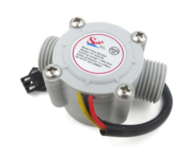 Sensor de Fluxo ZJ-S201B G1/2 1&ndash;30 L/min 5&ndash;15 V (&aacute;guas cinzas) - Imagem 1