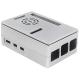 Gabinete ABS prateado tamanho maior para Raspberry Pi 5B, compat&iacute;vel com ventoinhas e tela touch 3,5 polegadas - Thumb - 1