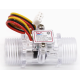 Sensor de Fluxo de &Aacute;gua Transparente ZJ-S201C G1/2 1-30 L/min 5-15 V para Arduino - Thumb - 1