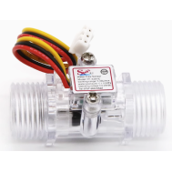 Sensor de Fluxo de &Aacute;gua Transparente ZJ-S201C G1/2 1-30 L/min 5-15 V para Arduino