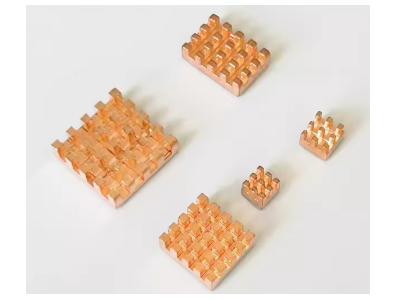 Conjunto de dissipadores de cobre e alum&iacute;nio para Raspberry Pi 5 - Imagem 1