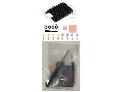 Dissipador de alum&iacute;nio dedicado para Raspberry Pi Compute Module 4 (CM4) - Imagem 1