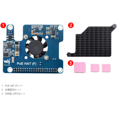 PoE HAT (F) para Raspberry Pi e RP2040