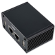 Placa de expans&atilde;o de rede dupla com gabinete met&aacute;lico preto para Raspberry Pi e RP2040 - Thumb - 1