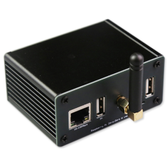 Placa de expans&atilde;o 4G Cat1 com gabinete met&aacute;lico preto para Raspberry Pi e RP2040