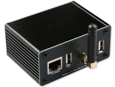 Placa de expans&atilde;o 4G Cat1 com gabinete met&aacute;lico preto para Raspberry Pi e RP2040 - Imagem 1