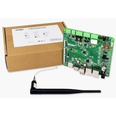 Backplane industrial CM4INDV12 para Raspberry Pi CM4, comunica&ccedil;&atilde;o 4G, porta serial RS485 e duas portas de rede
