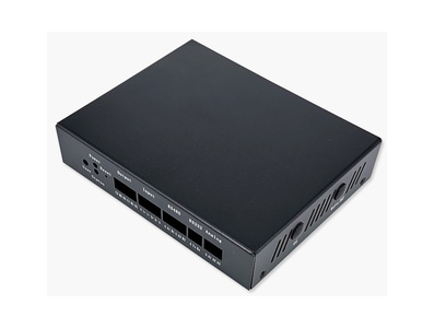 Gabinete met&aacute;lico preto para Raspberry Pi Compute Module 4 (CM4, CM4IND) - Imagem 1