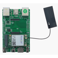 Placa IO Raspberry Pi CM4 com Dual Ethernet, suporte a m&oacute;dulo CAT4 4G LTE (Driver Free) e conector FPC para antena
