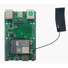 Placa IO Raspberry Pi CM4 4G, dupla Ethernet, HUAWEI ME909s-821ap v2 e antena FPC