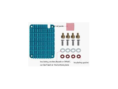 Dissipador verde 5 mm DF40C para Raspberry Pi Compute Module 4 - Imagem 1