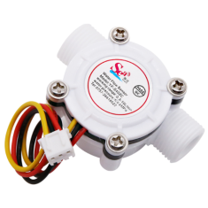 Sensor de Fluxo de &Aacute;gua Sea ZJ-S402C G3/8 0,3 a 10 L/min 5 a 18 V compat&iacute;vel com Arduino