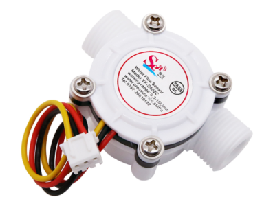 Sensor de Fluxo de &Aacute;gua Sea ZJ-S402C G3/8 0,3 a 10 L/min 5 a 18 V compat&iacute;vel com Arduino - Imagem 1