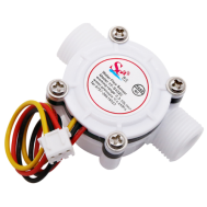 Sensor de Fluxo de &Aacute;gua Sea ZJ-S402C G3/8 0,3 a 10 L/min 5 a 18 V compat&iacute;vel com Arduino