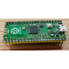 Placa compat&iacute;vel Raspberry Pi Pico (RP2040) com logotipo soldado