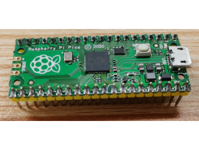 Placa compat&iacute;vel Raspberry Pi Pico (RP2040) com logotipo soldado - Imagem 1