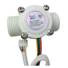Sensor de Fluxo de &Aacute;gua ZJ-S403 (Sea) G3/4 1-30 L/min 5-24V com detec&ccedil;&atilde;o de temperatura