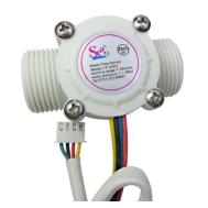 Sensor de Fluxo de &Aacute;gua ZJ-S403 (Sea) G3/4 1-30 L/min 5-24V com detec&ccedil;&atilde;o de temperatura