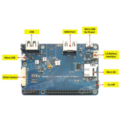 Placa Pocket CM3 para Raspberry Pi CM3 e CM3 Lite