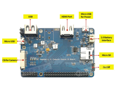 Placa Pocket CM3 para Raspberry Pi CM3 e CM3 Lite - Imagem 1