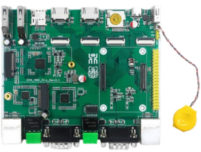 Placa de Controle Industrial CM4_MAX Pro com interface para m&oacute;dulo 5G, WiFi 6, rede dual Gigabit e USB 3.0 (para CM4 eMMC com ou - Imagem 1