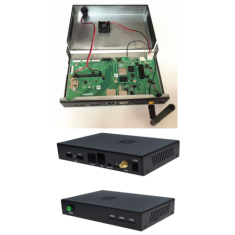 Gabinete met&aacute;lico preto para Raspberry Pi Compute Module 4 (CM4) IO