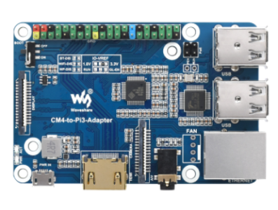 Waveshare Adaptador CM4 para Raspberry Pi 3 - Imagem 1