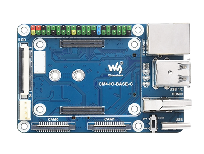 Waveshare CM4-IO-BASE-C Placa Base Mini - Imagem 1