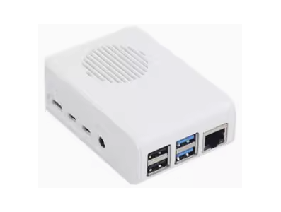 Gabinete branco em ABS para Raspberry Pi 4B - Imagem 1