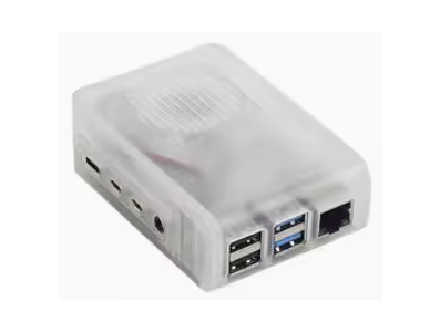 Gabinete transl&uacute;cido em ABS para Raspberry Pi 4B - Imagem 1